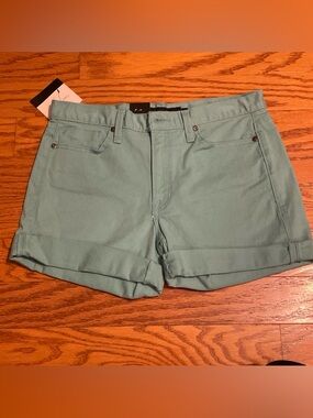 Calvin Klein Jeans Casual Rolled-Hem Shorts in Sage Green